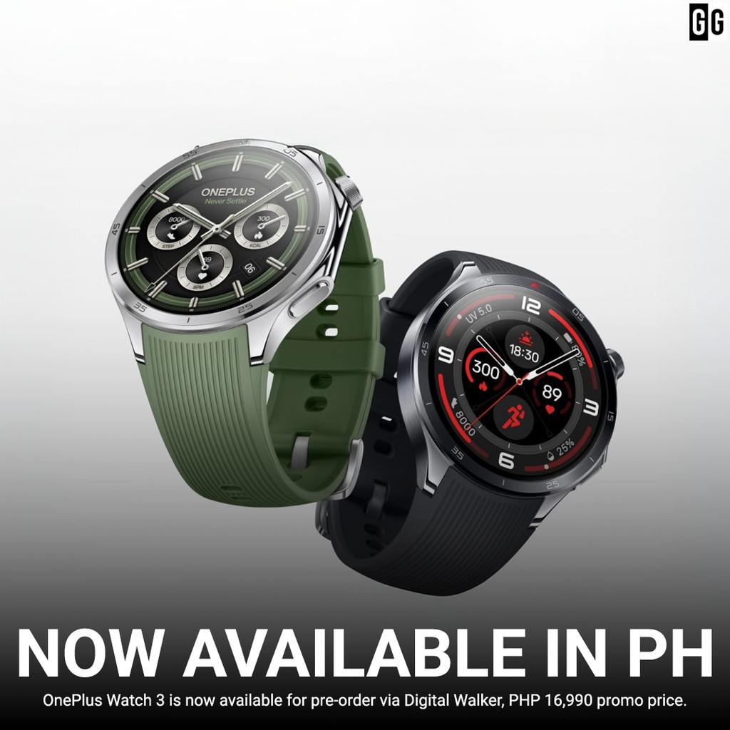 GIZGUIDEPH's tweet image. Pwede ka na mag pre-order ng OnePlus Watch 3 sa #DigitalWalker.

Read here: bit.ly/44hFlxL