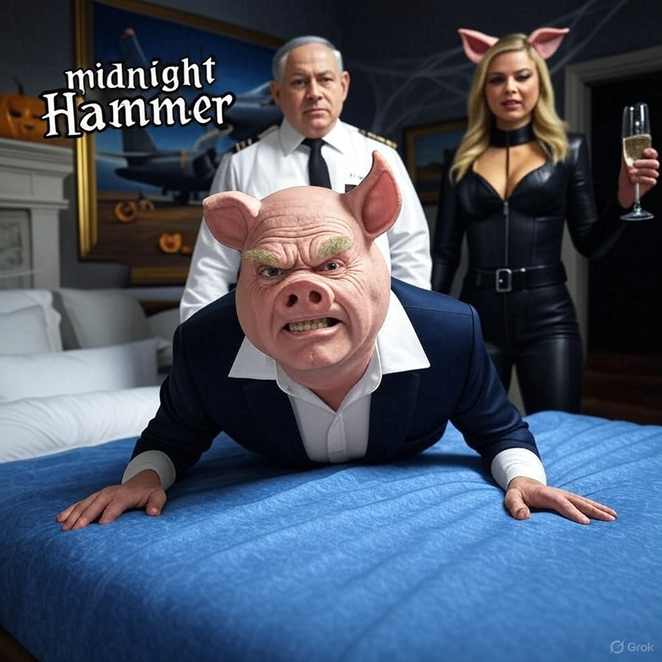 huntersofmeme's tweet photo. Have you seen the new episode on the Trump Reality show? “Midnight Hammer”. Happening somewhere over Iran. https://t.co/Y2lNtN7acU