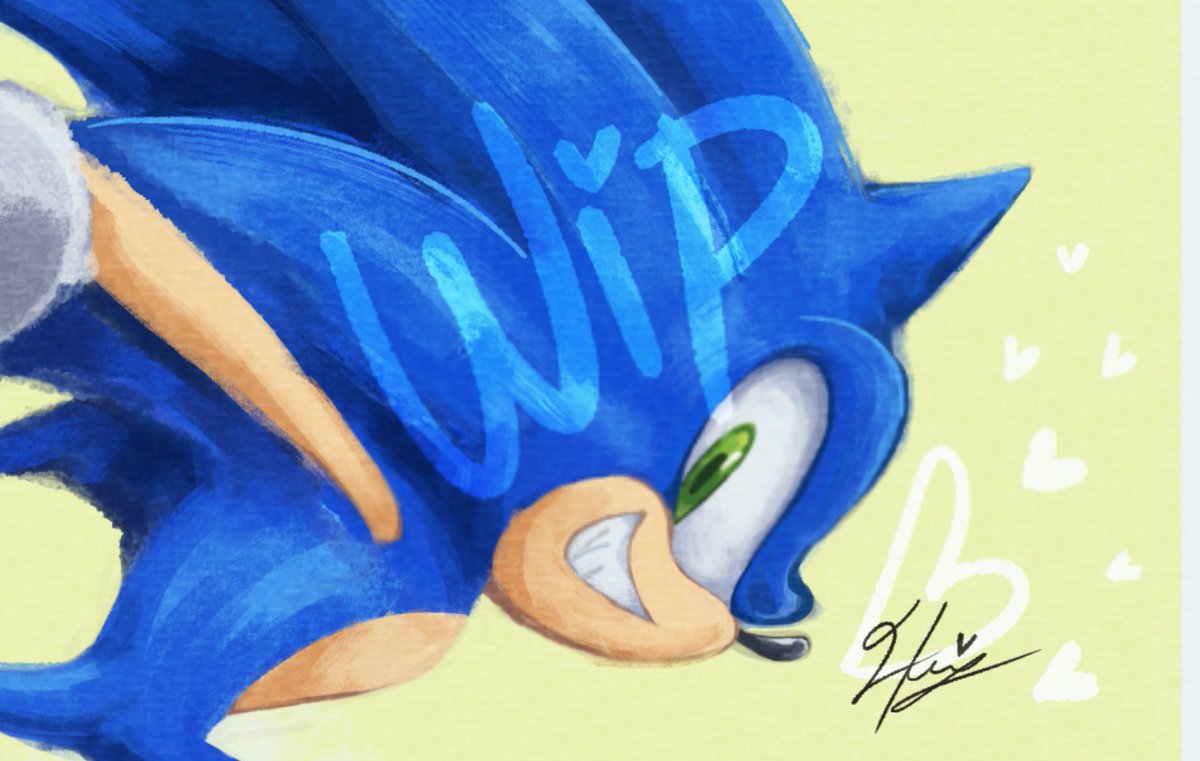 HSouflee's tweet image. Sonic work in progress... ๐ฆ๐
#SonicTheHedgehog #WIP #FanArt
