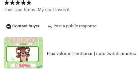 MY FIRST EVER REVIEW ON ETSYY!!! 
I'm so happy that i have been getting more sales 

shop here :3
pandagrove.etsy.com