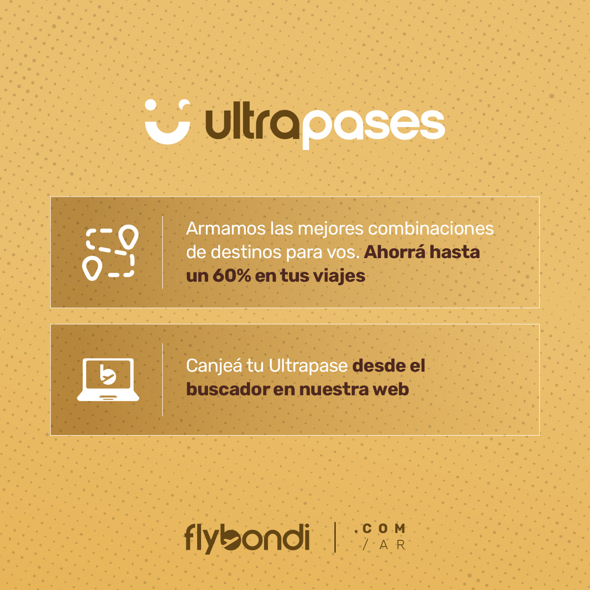 flybondioficial's tweet photo. Este invierno no te quedes en casa ❄️

Llegó el UltraPase Bajo Cero para que viajes más #UltraLowCost que nunca ✈️

Hacé click acá👉🏻 https://t.co/CLfjX10nYp y disfrutá del invierno 💛

#Flybondi #UltraPase https://t.co/7Z383aWjs6