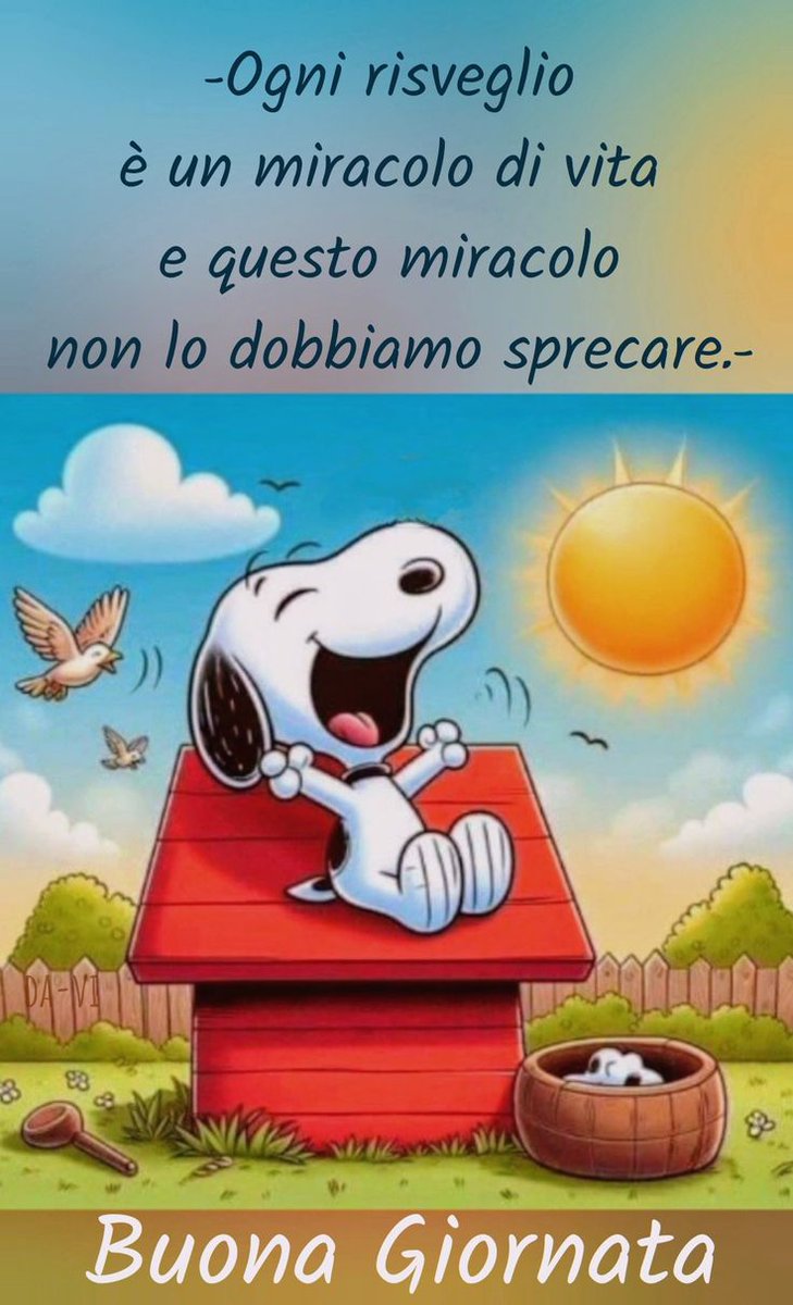 Buongiorno e buon lunedì