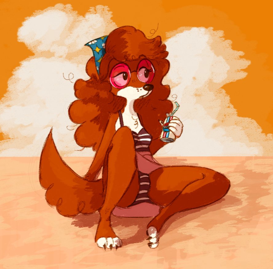 Trying to undust my tablet and skills...
So I drew my friend's <a href="/EggsXtuudos/">Oliver Ferreira</a> marlene on the beach.
(I think)...