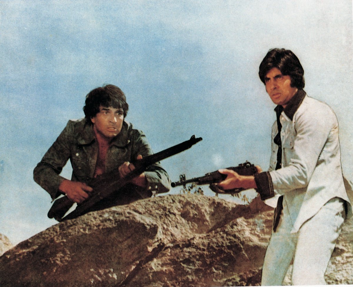 Great news: after 3 years, Film Heritage Foundation has restored Sholay, from a combo of original 35mm negatives found in Mumbai (for reference; too damaged to use) and inter+ves and colour reversal intermediates found in Mumbai and London—w/ original ending. Premieres Italy 6/27