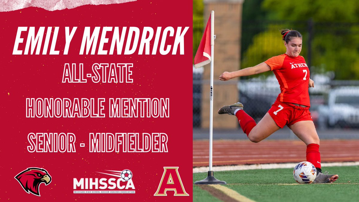 Congratulations Emily Mendrick
All-State Honorable Mention. #GoHawks