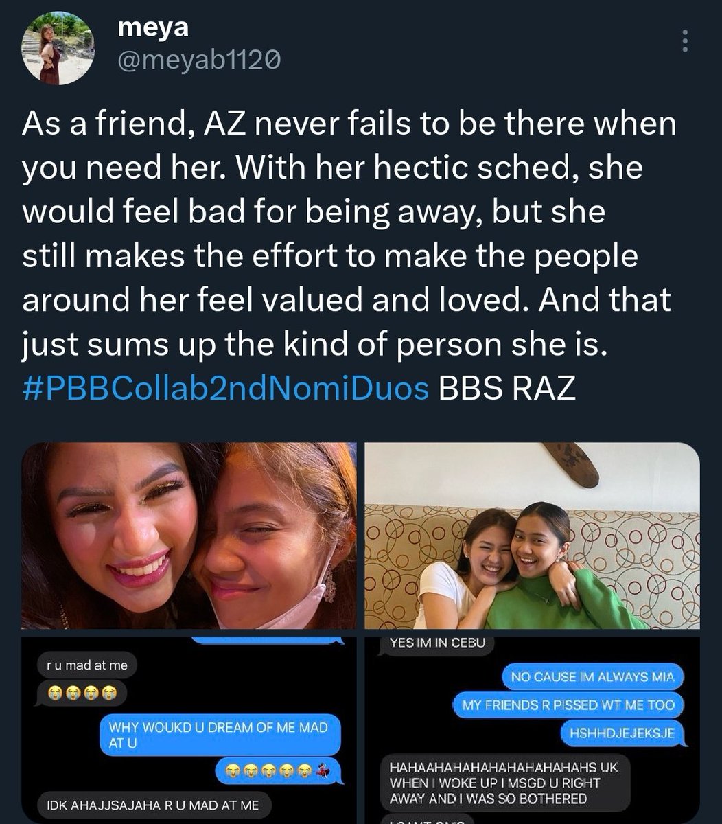 aintreigo's tweet image. Az Martinez is not the bad bitch/ bad person that y’all are making her out to be.

Here&apos;s the thread from the people she met/interact personally: 

First proof from her Cebu friend: