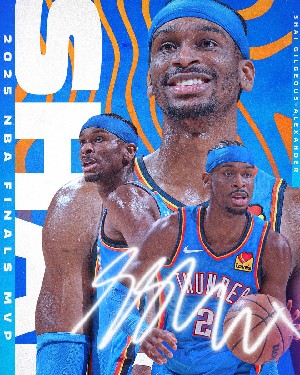 ESPNBET's tweet photo. SGA TAKES HOME FINALS MVP! 🙌

He opened at +175 to win the award at the beginning of the playoffs.