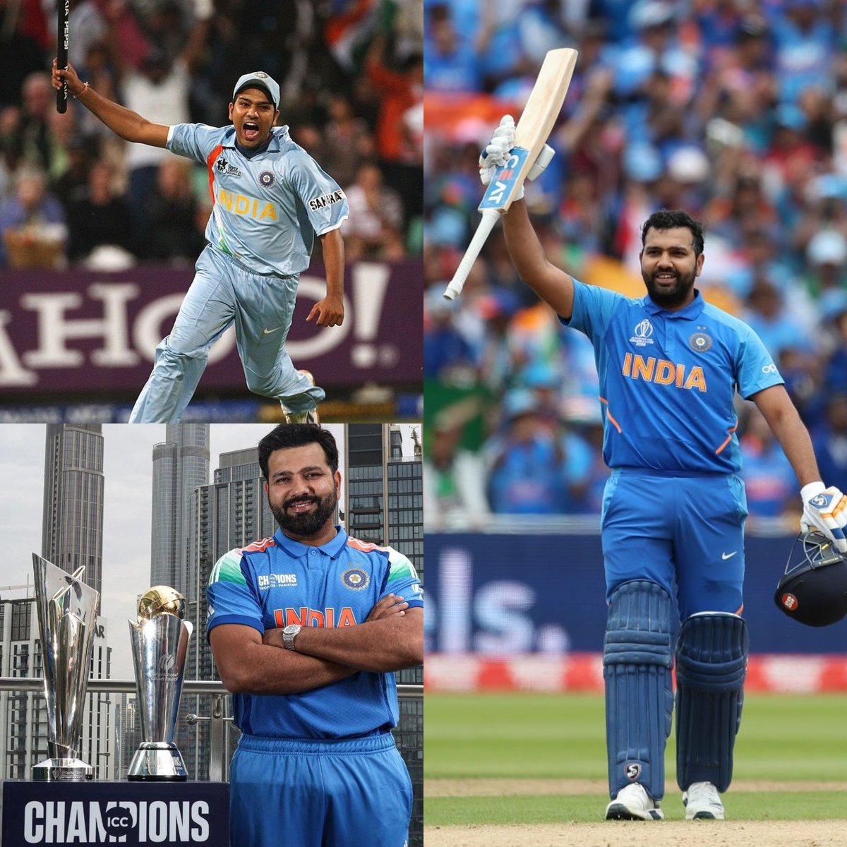Shebas_10dulkar's tweet photo. #OnThisDay in 2007

𝗥𝗼𝗵𝗶𝘁 𝗦𝗵𝗮𝗿𝗺𝗮 made his Intl Debut 💙

- 2 ICC Trophies as a Captain 
- Highest ODI Score (264)
- Only Players with 3 ODI 200s
- Most 6s in Intl Cricket (637)
- Fastest T20I Century for India (35b)
- Most Centuries in ICC Tournaments (8)
- Highest Win % by a Captain in Intl (72.5%)
- Highest Win % by a Captain in ICC (87.1%)
- Most ODI 100s in SENA (15)
- Only Captain to win M.O.M in 3 Different ICC Tournaments
- Only Player with 50+ ODI Average in 11 Different Calendar Years