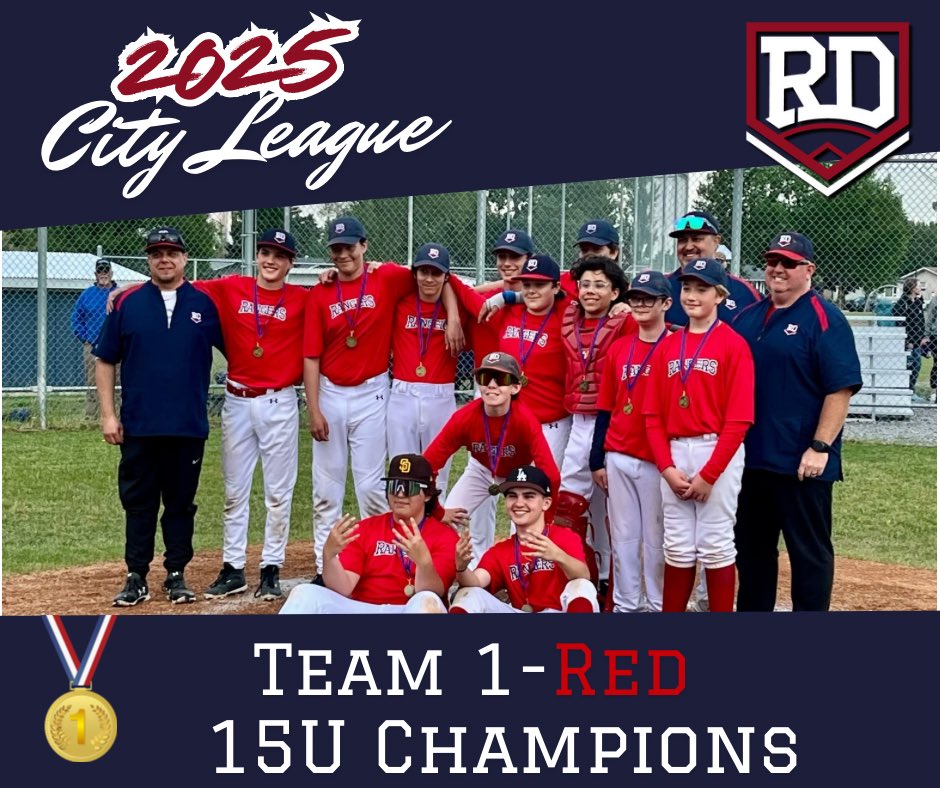 🏆15U City League Champions | Team 1 Red! 

Team Red came into the tournament as the lowest seed and pulled off back-to-back wins to take home the gold!

A huge congratulations to the players and coaches on an awesome finish to the season. Way to go, Red!