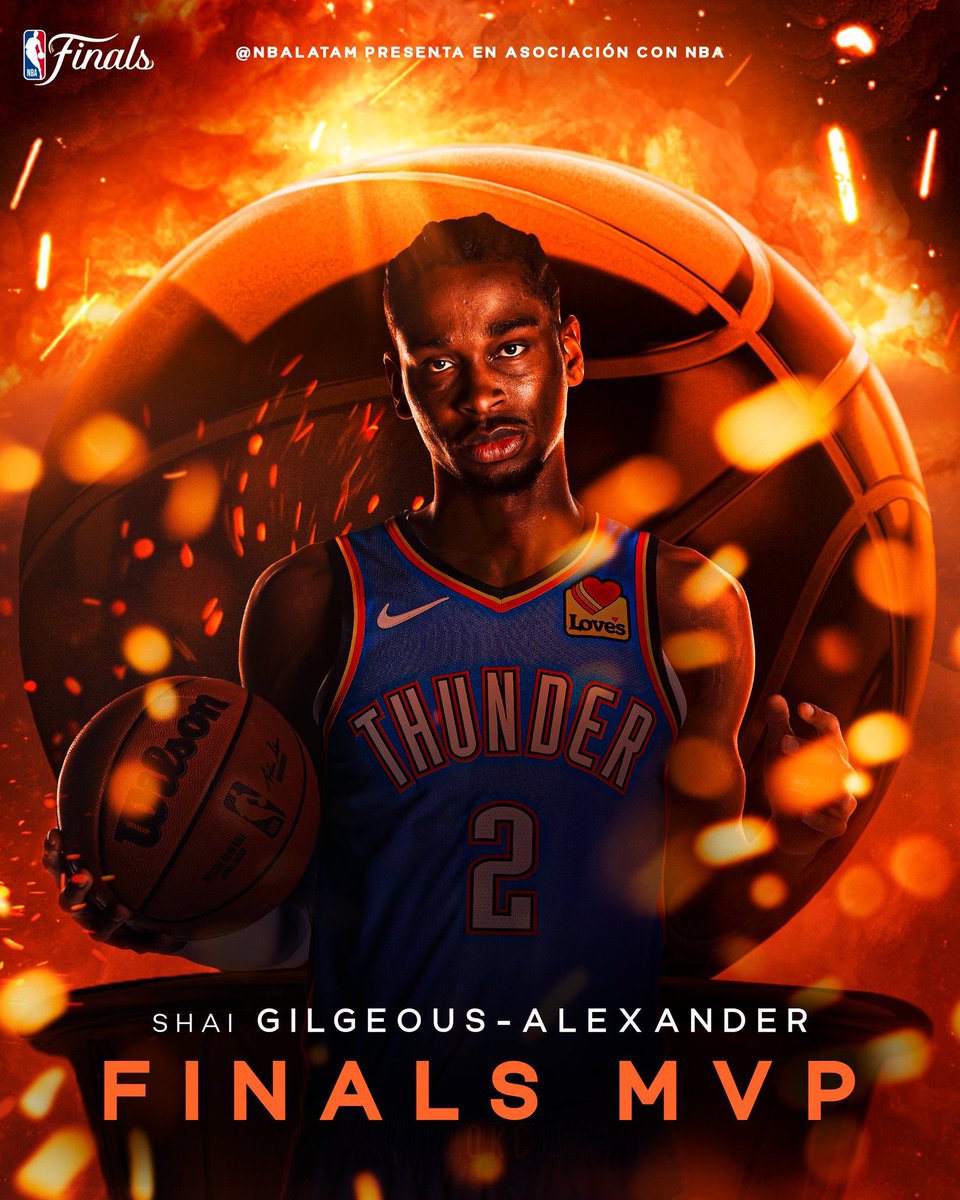 deportes_rpc's tweet photo. ¡MERECIDO!🤩
Shai Gilgeous-Alexander fue elegido el MVP de las finales de #NBARPC https://t.co/qUrKopUBCT
