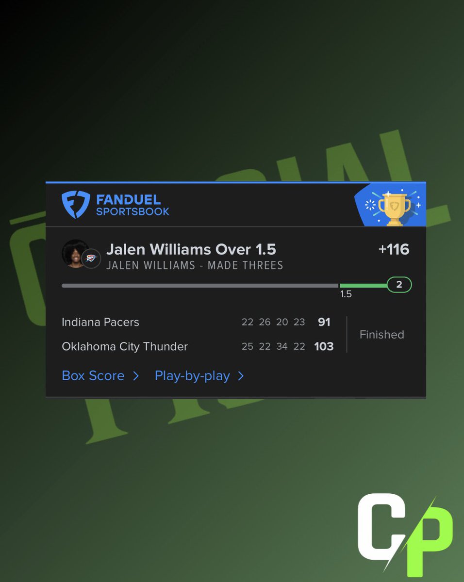 CrucialPicksLLC's tweet photo. LFGGGGGGG

WE ENDED THE SEASON THE WAY WE STARTED IT.

🎯 CrucialPicksGem of the Day – CASHED ✅
🎯 CrucialPicksGemPlay – CASHED✅
💰 All FREE from the mic to the slip.

Isaiah Hartenstein crushed the boards and cashed before halftime.

JDub came through and got the job done, CASHING OUR GEM OF THE DAY AND THE GEMPLAY!

This is not just a win, it’s a full-circle moment.
We started the podcast cashing both our CrucialPicksGem of the Day and GemPlay
We ended the entire NBA season cashing both.

I LOVE TO SEE IT.
I LOVE TO HEAR IT.

CASHHHHHH!

🎧 Tune in to The Cru Pod & CruTalk
👕 Grab the tee
🔗 Link in bio
Join the Cru!

#CrucialPicks #TheCruPod #JoinTheCru #BuiltDifferent #CrucialGems #DailyGems #Gems #GemPlay #FreePlays #NBA #NBAPlayoffs #NBATwitter #NBAProps #NBAGems #Sports #BettingTips #GameDay
