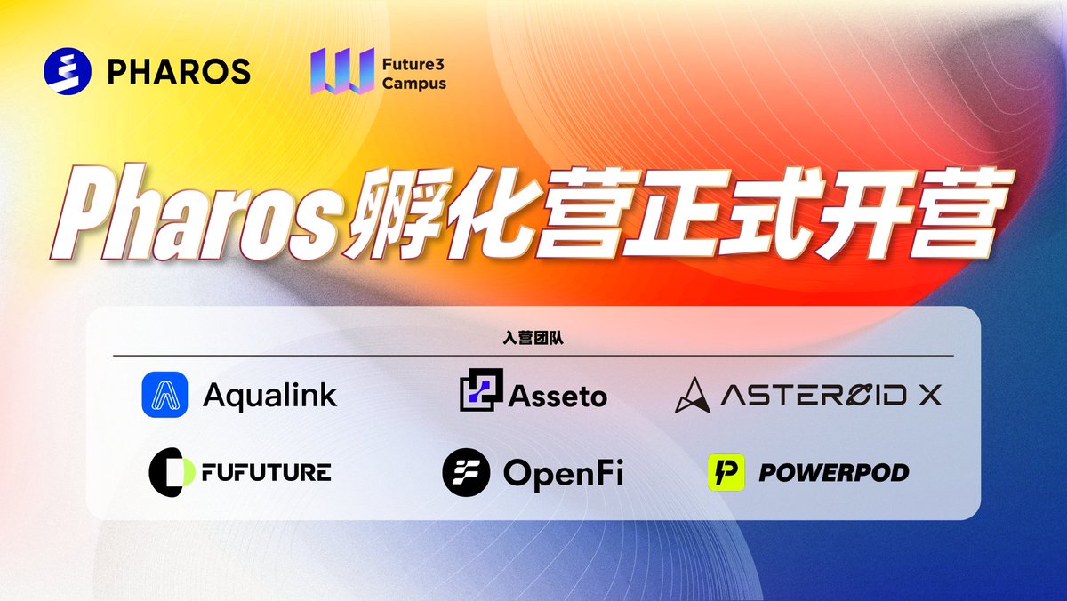 Future3Campus's tweet image. 🎊Pharos孵化营于6月22日在香港中环举办开营仪式,宣布正式开营!@pharos_network
👏共6支优秀团队入营,将接受为期9个月的深度孵化:
Aqualink @Aqualinkone
Asseto Fintech Limited @AssetoFinance
Asteroid X @Asteroid_AU
Fufuture @fufuture_io
OpenFi @open_fi_
PowerPod @PowerPod_People