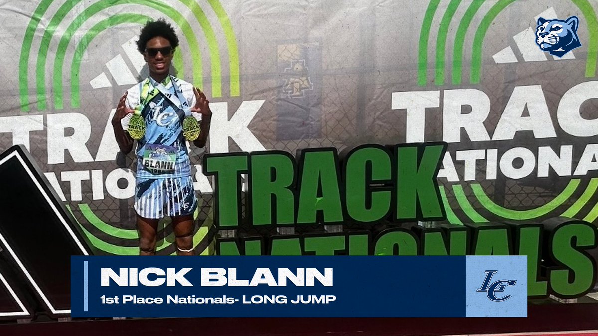 LoganCoSports's tweet photo. 🚨 BREAKING NEWS 🚨
This is NOT a repeat post... Nick Blann is your NATIONAL CHAMPION in the Long Jump! 🥇💥

After finishing 4th in the Triple Jump on Saturday, Nick came back with a statement—1st Place in today’s Long Jump competition! https://t.co/c5fkVG4z8b