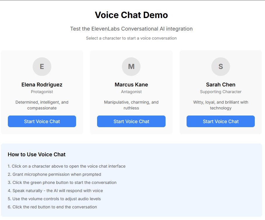 tristanbob's tweet photo. My test page for @elevenlabs Conversational AI works!
Now I'm working on trying to customize the voice agent so it has a custom prompt and voice based on the character from the story.
I'm still cooking on #SecondWriter for the @boltdotnew hackathon! https://t.co/8esMcMaP8y