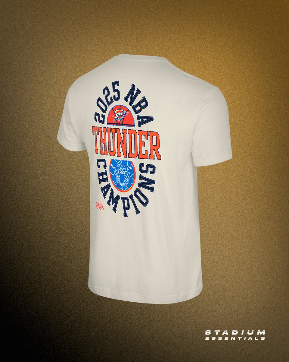 StadiumEssntls's tweet image. π OKC! Now you can rep your Champions, the Thunder βοΈ π on game day and every day with the #StadiumEssentials Championship Collection. Available now on Fanatics.com.
#MyStadiumEssentials