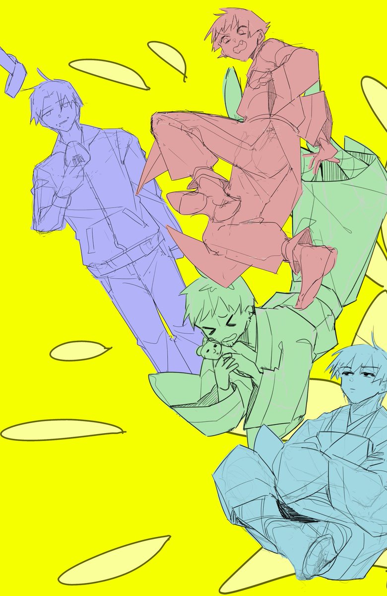 「楽しい感じの絵描いてるぞい」|ライ🍛のイラスト
