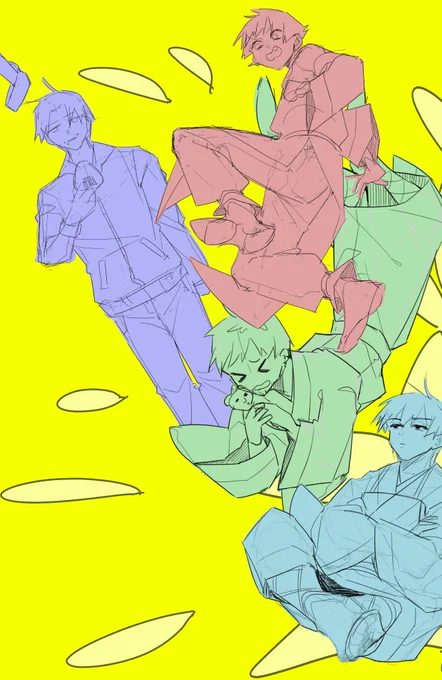 楽しい感じの絵描いてるぞい