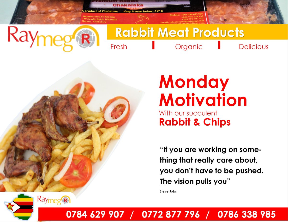 Monday Motivational vibes ✨️ 
Happy New Week!
#raymegrabbit #simplydelicious #flamegrilledburger #ovenfresh #rabbitpolony