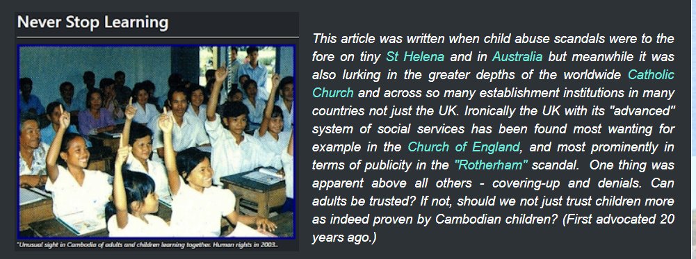 The reality is the covering-up is a rare example of cross-political party behaviour and of many established organisations besides. No need to try to discern which is worse than the others. As bad as each other. <a href="/SarahChampionMP/">Sarah Champion</a>  anorthumbrianabroad.blogspot.com/2018/07/childr…