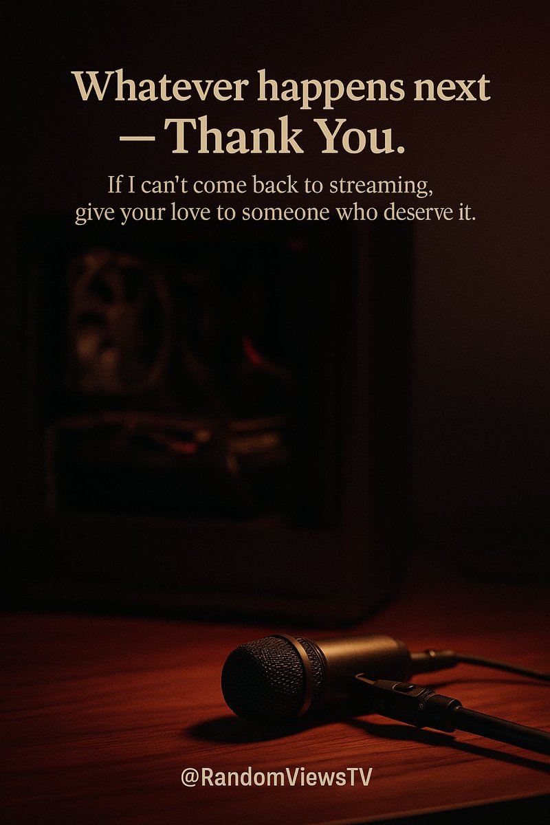RandomViewsTV's tweet image. Thank you all — no matter what happens next ❤️
Whether I return to streaming or not, your love meant everything.
@msitweets @deepcoolglobal @antesportsindia @cm_India
#StreamerSupport #PCRebuild #IndianStreamer