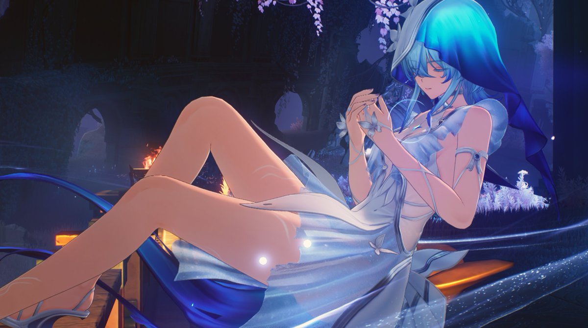 グラフィックを弄ってみたら…
めちゃくちゃ可愛くなった(・×・)♡
#鳴潮 　#鳴潮写真部