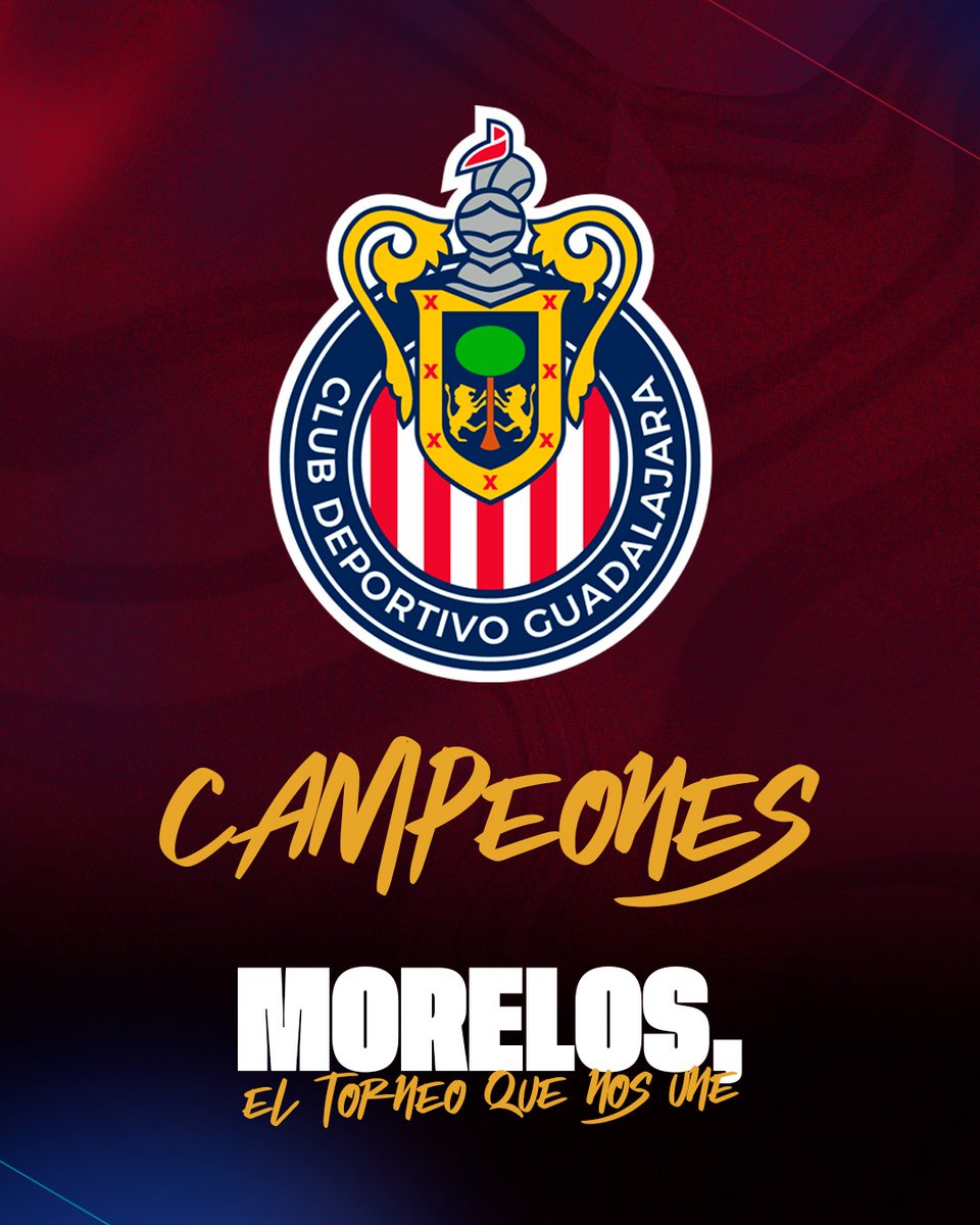 El Club Atlante extiende una sincera felicitación a <a href="/Chivas/">CHIVAS</a> por coronarse en Morelos, El Torneo Que Nos Une.

¡Enhorabuena!

#SerAtlante
#PotrosDeHierro