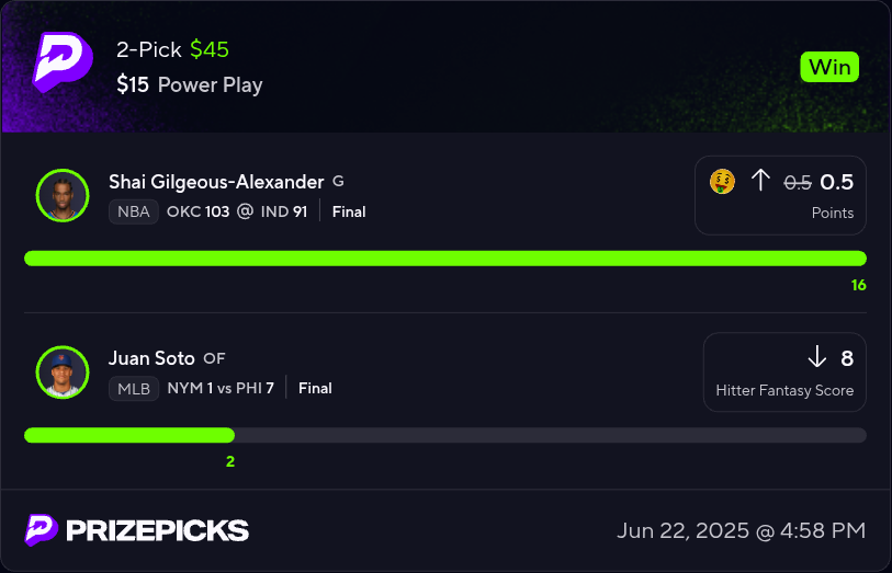 Cash the SGA .5 discount never miss out on a discount again on @icepicksdiscord  were here to help you with your money 💰 follow, retweet, and like this post 20 retweets an I'll do a giveaway on my channel in the discord #prizepicks #TrendingNow #gamblingX  #MLBPicks #wnba @fel