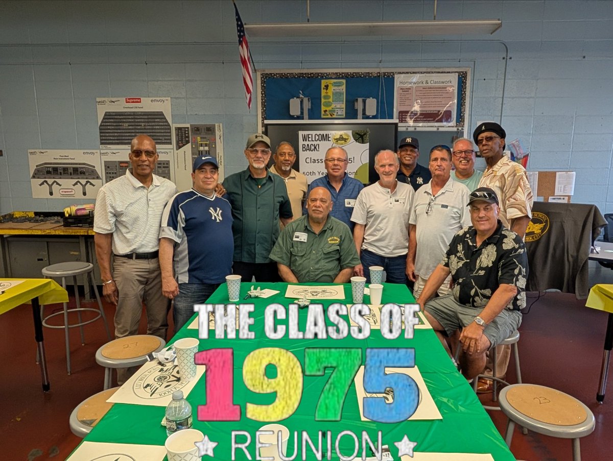 On Friday, June 20, 2025, graduates of the Class of 1975 got together at Aviation High School to celebrate their 50th Reunion! Congratulations to the Class of 1975!

#aviation #aircraftmaintenance #AviationHS