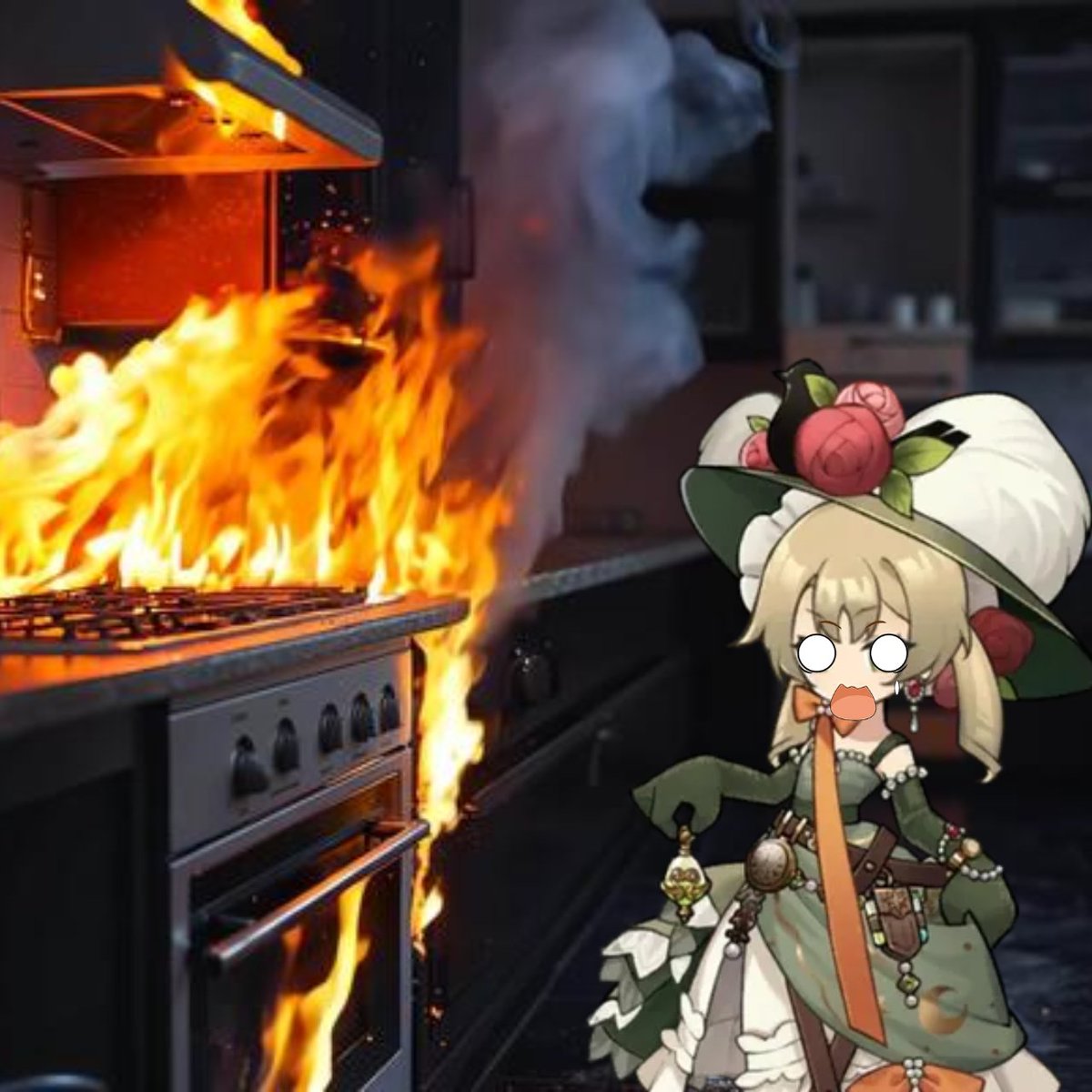 was making a batch of cookies and this happened...T.T