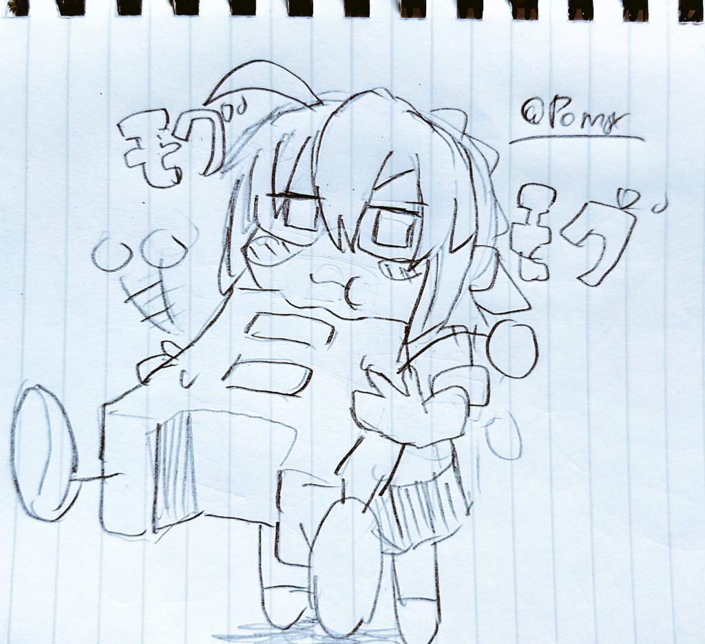 #お昼タイム描き
月曜モグモグえっちゃん
１週間始まりましたが
がんばります💪🏻💪🏻