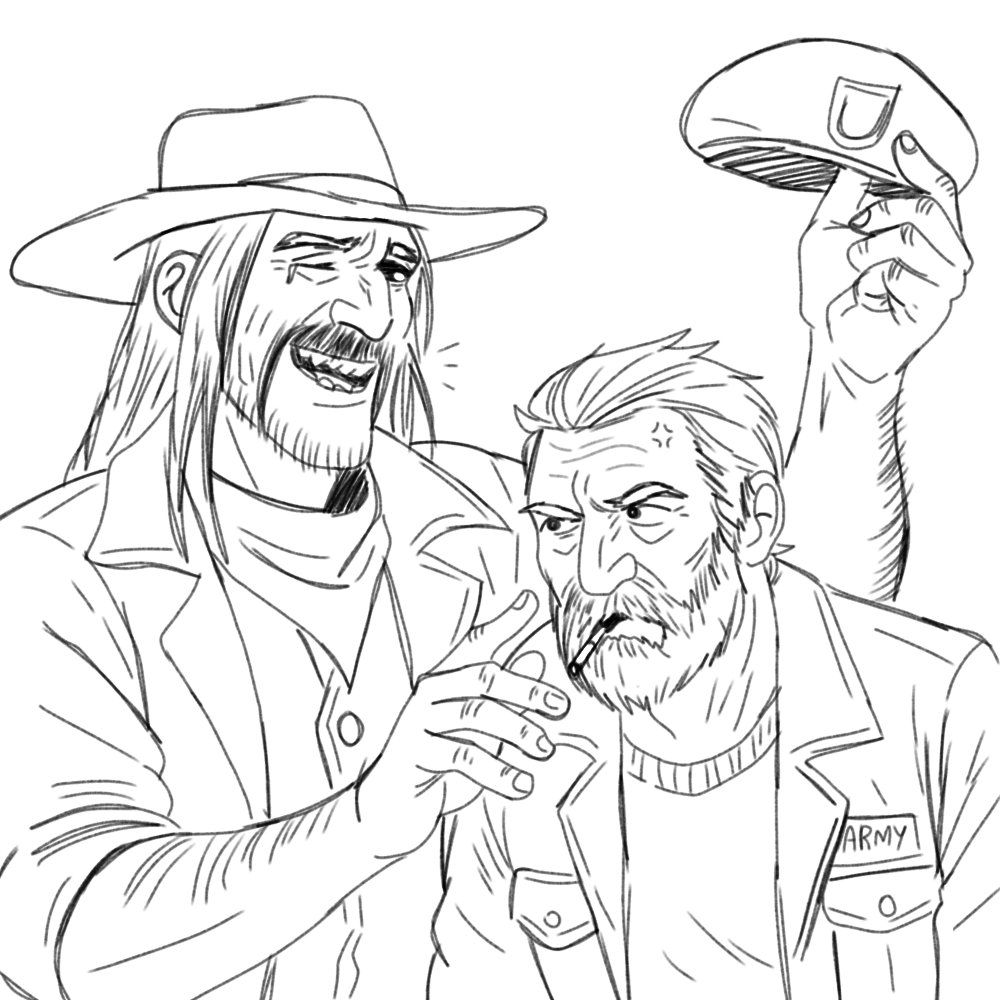 I lov them, they are my everything, my reason to continue, the tall old man and the small old man

#BillOverbeck  #WilliamOverbeck #CalebQuinn #Deathslinger #TheDeathslinger #DeadbyDaylight #dbdfanart #calebeck