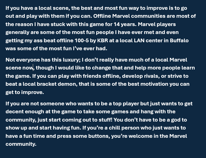 <a href="/Fr0styRE/">FrostFGC</a> I get this question a lot and it's hard to fit it into a tweet, so I typed up my two cents and took some screenshots. I'm not sure about your level of fighting game experience so far, so I tried to cover a lot of bases with this. Hope it helps!