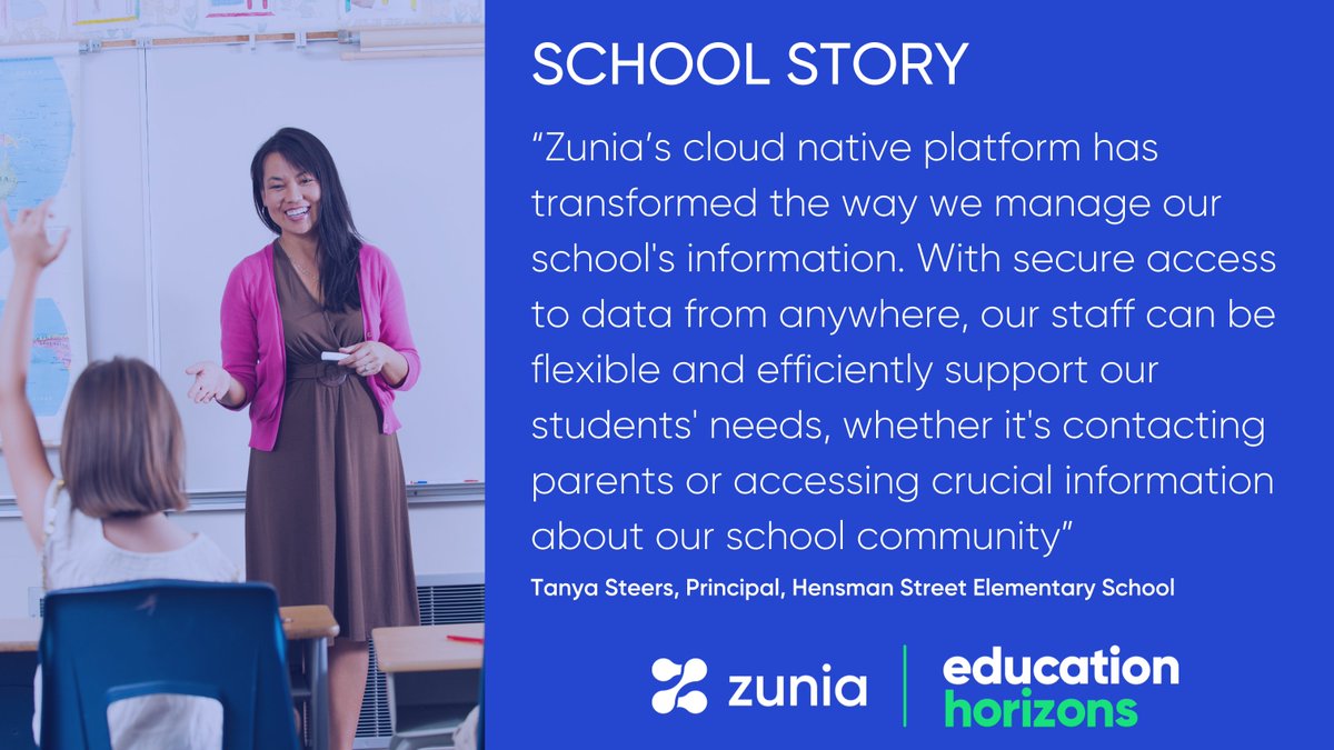 Education Horizons (@edhorizons) on Twitter photo Zunia’s cloud-native platform is helping schools like <a href="/HensmanStreet/">Hensman Street Elementary</a> Elementary School work smarter. From quick parent updates to real-time student support, it’s all possible without being tied to a desk: educationhorizons.com/case-studies/h…
#edtech #school #education #zunia #casestudy Zunia’s cloud-native platform is helping schools like <a href="/HensmanStreet/">Hensman Street Elementary</a> Elementary School work smarter. From quick parent updates to real-time student support, it’s all possible without being tied to a desk: educationhorizons.com/case-studies/h…
#edtech #school #education #zunia #casestudy