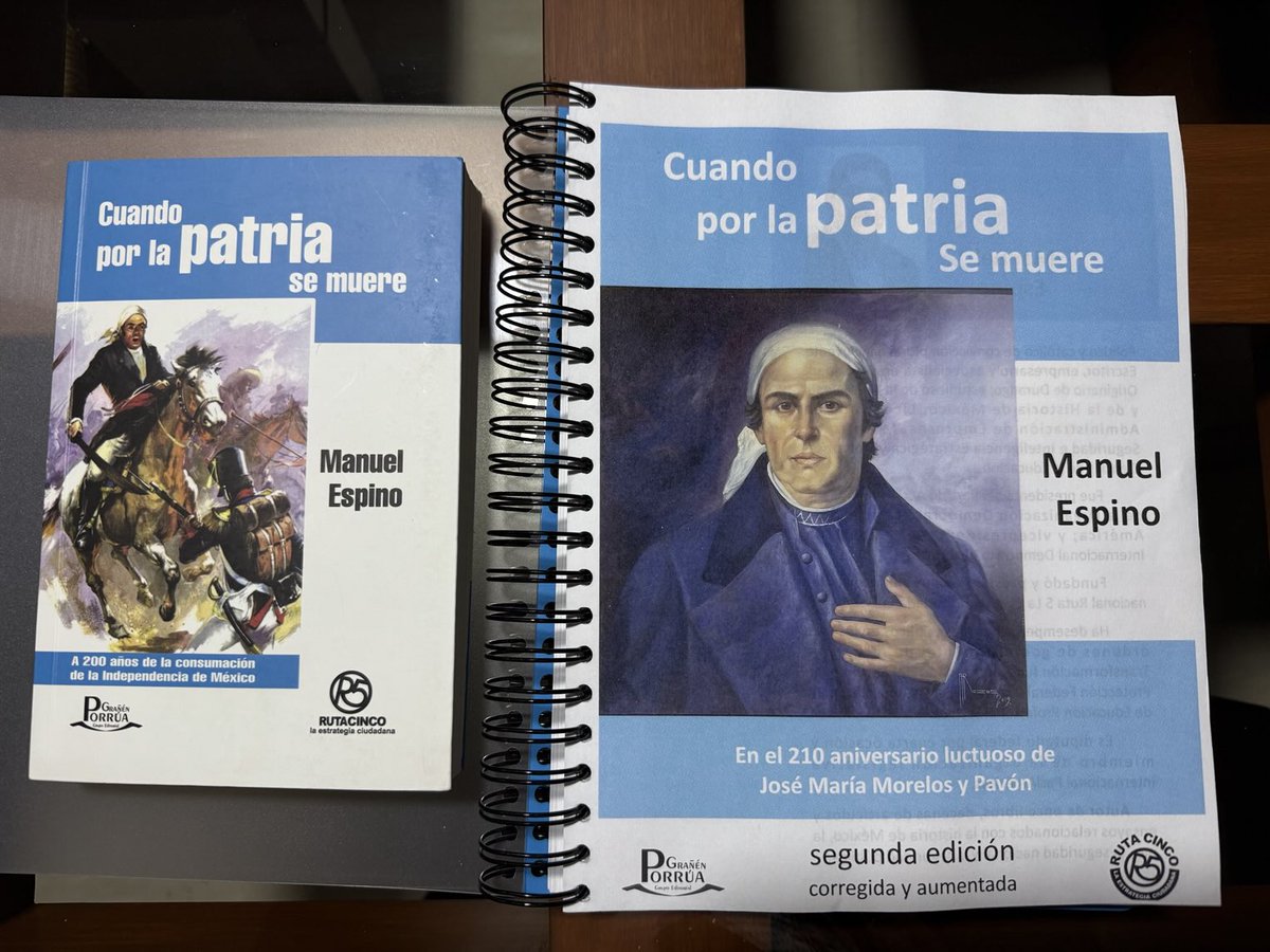 ¡Al fin! Hoy terminé de actualizar a lo que será la 2a edición de mi libro CUANDO POR LA PATRIA SE MUERE. Mañana se va a la casa editorial y espero presentarlo en septiembre, el mes de la patria. Es un llamado a servir a México desde la participación ciudadana. Es para ustedes.