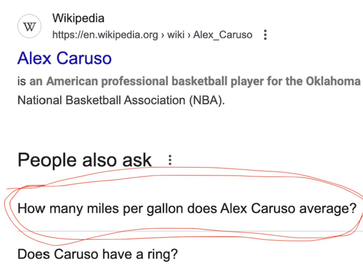 Why does google think he's a car