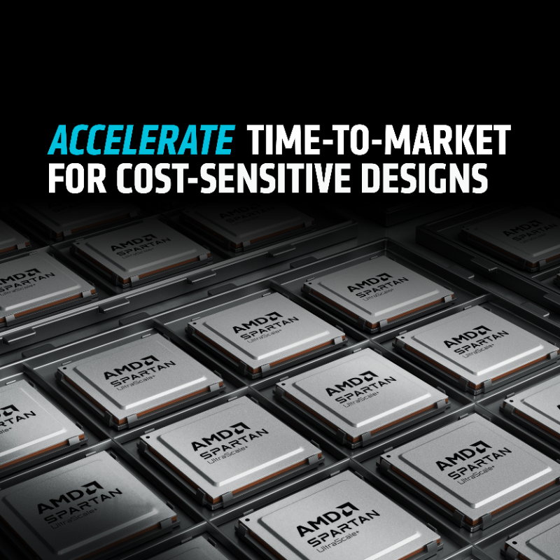 AMDembedded's tweet photo. AMD Spartan UltraScale+ FPGAs are in production! The SU10P, SU25P, and SU35P devices bring high I/O, low power, and state-of-the-art security to the AMD Cost-Optimized Portfolio. Download the free AMD Vivado Standard Edition and get started today! https://t.co/1K4NTNnvXL
