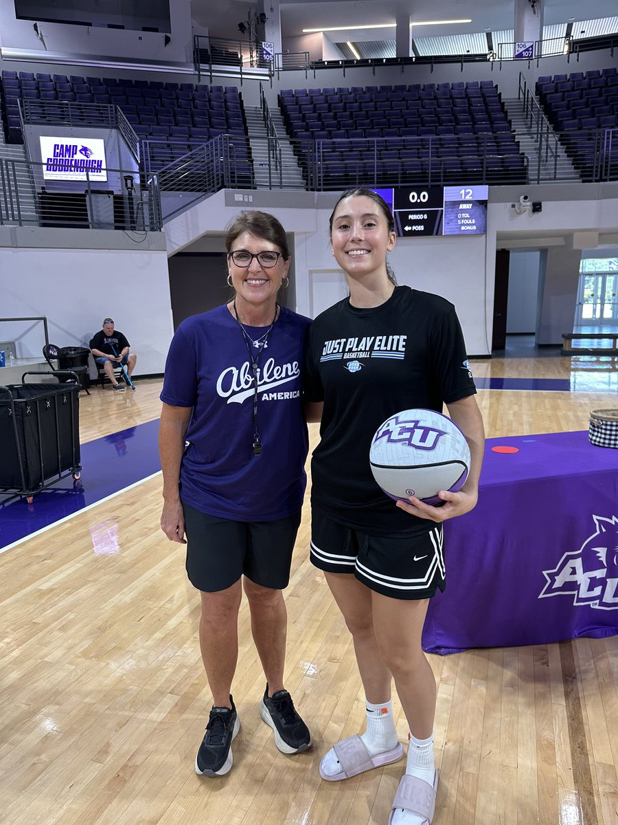 eloise tackett (@eloisetackett) on Twitter photo I had such a fun time at the <a href="/ACUWBB/">ACU Women’s Basketball</a> elite camp this weekend!! I learned so much from <a href="/coachgoodenough/">Julie Goodenough</a> and grew as a player. Thank you so much for the invite Coach Denson!! <a href="/_coachyak/">Yannick Denson</a>
<a href="/JPElite_Girls/">Just Play Elite</a> <a href="/mpra12/">Vinčko</a> <a href="/L3_Recruiting/">Coach L3</a> I had such a fun time at the <a href="/ACUWBB/">ACU Women’s Basketball</a> elite camp this weekend!! I learned so much from <a href="/coachgoodenough/">Julie Goodenough</a> and grew as a player. Thank you so much for the invite Coach Denson!! <a href="/_coachyak/">Yannick Denson</a>
<a href="/JPElite_Girls/">Just Play Elite</a> <a href="/mpra12/">Vinčko</a> <a href="/L3_Recruiting/">Coach L3</a>