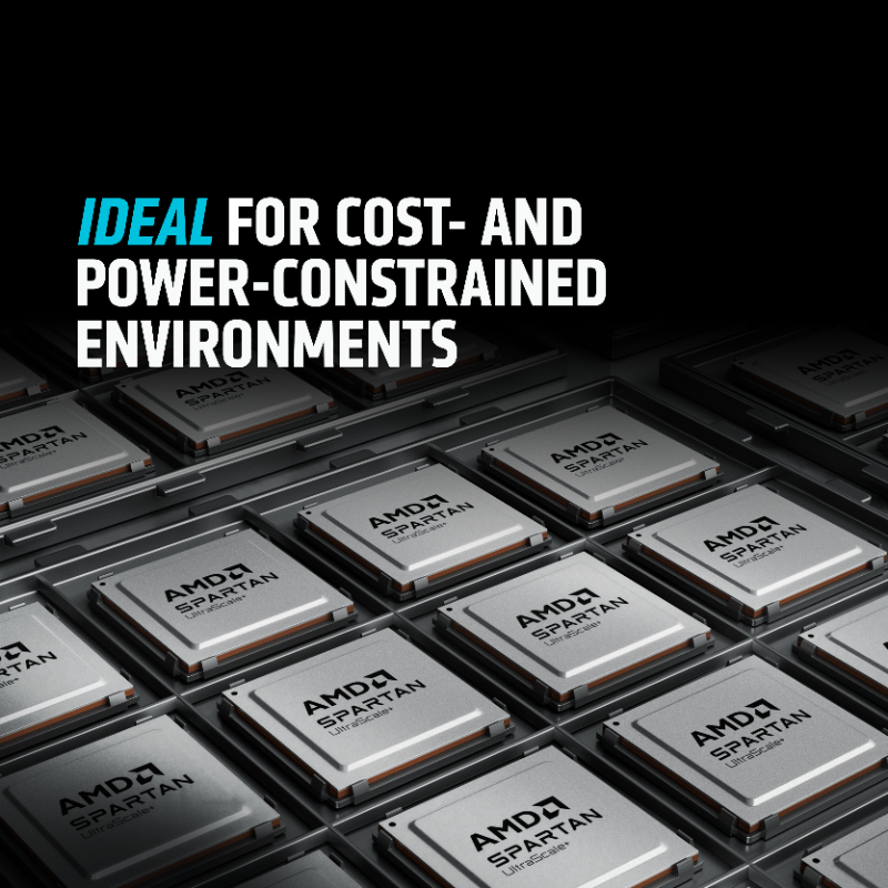 AMDembedded's tweet photo. AMD Spartan UltraScale+ FPGAs are in production! The SU10P, SU25P, and SU35P devices bring high I/O, low power, and state-of-the-art security to the AMD Cost-Optimized Portfolio. Download the free AMD Vivado Standard Edition and get started today! https://t.co/1K4NTNnvXL