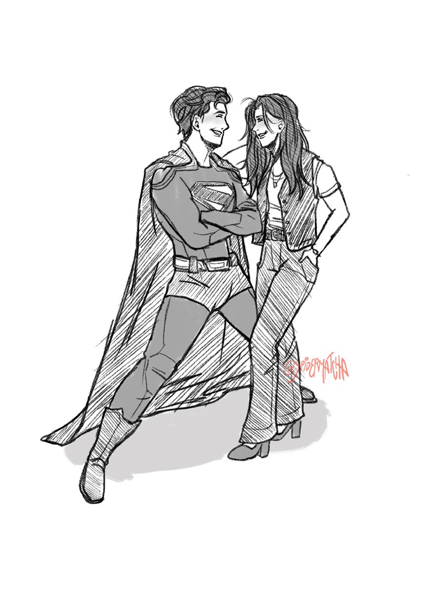 spidermatcha's tweet photo. i love them dearly 😔💕 // #superman #loislane #clarkkent #fanart https://t.co/Zhr3W7aVv8