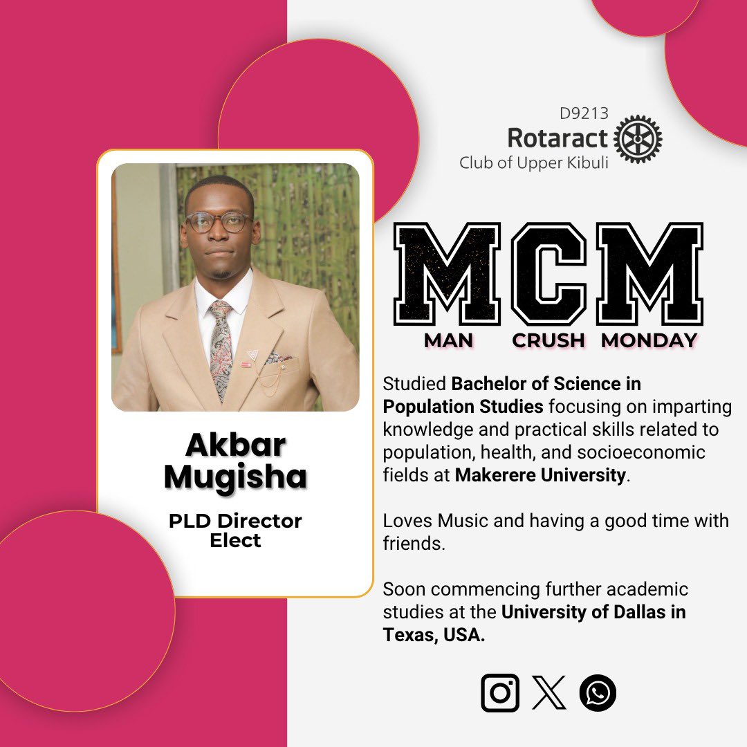 Meet Akbar Mugisha,our Director Elect.A proud graduate of Makerere University with a Bachelor's in Population Studies, Akbar is passionate about making a difference in population, health, and socioeconomic development.Next stop:University of Dallas,Texas