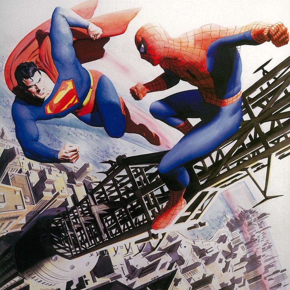 patthewatcher's tweet image. Superman vs Spider-Man
Artwork by: @thealexrossart