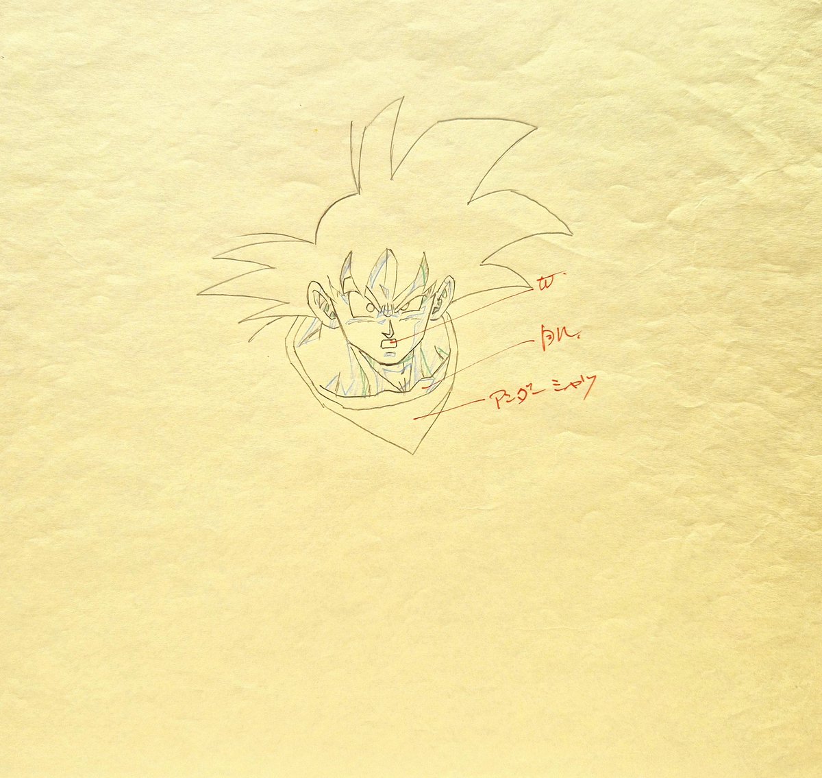 Goku faces Cooler as he uses his 4th transformation
By Masaki Satō 佐藤正樹 who worked as an assistant supervisor to Minoru Maeda in this movie