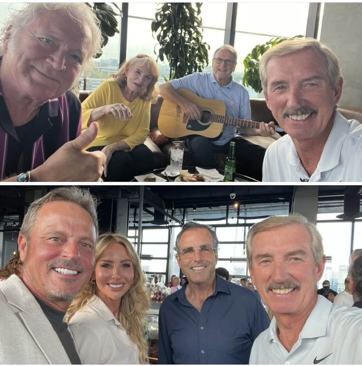 Fun night at The W Hotel pre tournament party for The Bob Woodruff Veterans Golf Classic with T. Graham and Shelia Brown, Rudy Gatlin, Neil Orne , Keri Lea and Bob Woodruff