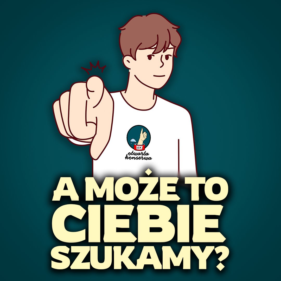 OKonserwa's tweet photo. Otwarta Konserwa otwiera się jeszcze bardziej 😎

Szukamy nowych ludzi  ‼️
Masz pomysł na autorski program? Czujesz potrzebę komentowania otaczającej nas rzeczywistości? Nie boisz się 🎥 i 🎙️ a one nie boją się Ciebie? 🤨

Odezwij się na 📨redakcja@otwartakonserwa.pl

Napisz kilka słów o sobie i swoim pomyśle, a być może już w wakacje spotkamy się na pokładzie 🫡

p.s. dajcie znać innym 🤗