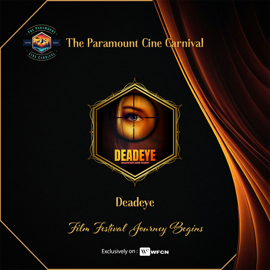 wfcn_co's tweet photo. Filmmaker, Chris Ross-Leong, submitted his project, "Deadeye" to The Paramount Cine Carnival  on WFCN.
Best Wishes for the Journey!
.
.
Project Link- https://t.co/PfrfeVJans
Professional Link- https://t.co/mOOIwIjm4q
.
.
#wfcn  #wfcnsubmissions #filmsubmissions #scriptsubmissions https://t.co/X5872AyokM