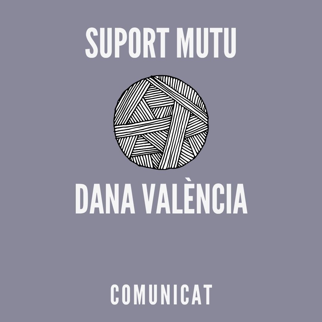 📣COMUNICAT de Suport Mutu DANA València.

Vora vuit mesos després del 29 d'octubre que va canviar la història del País Valencià, veiem que cal tancar una etapa i reconduir les forces. Enllaç al comunicat a Instagram: instagram.com/p/DLO6iOtKUrv/…