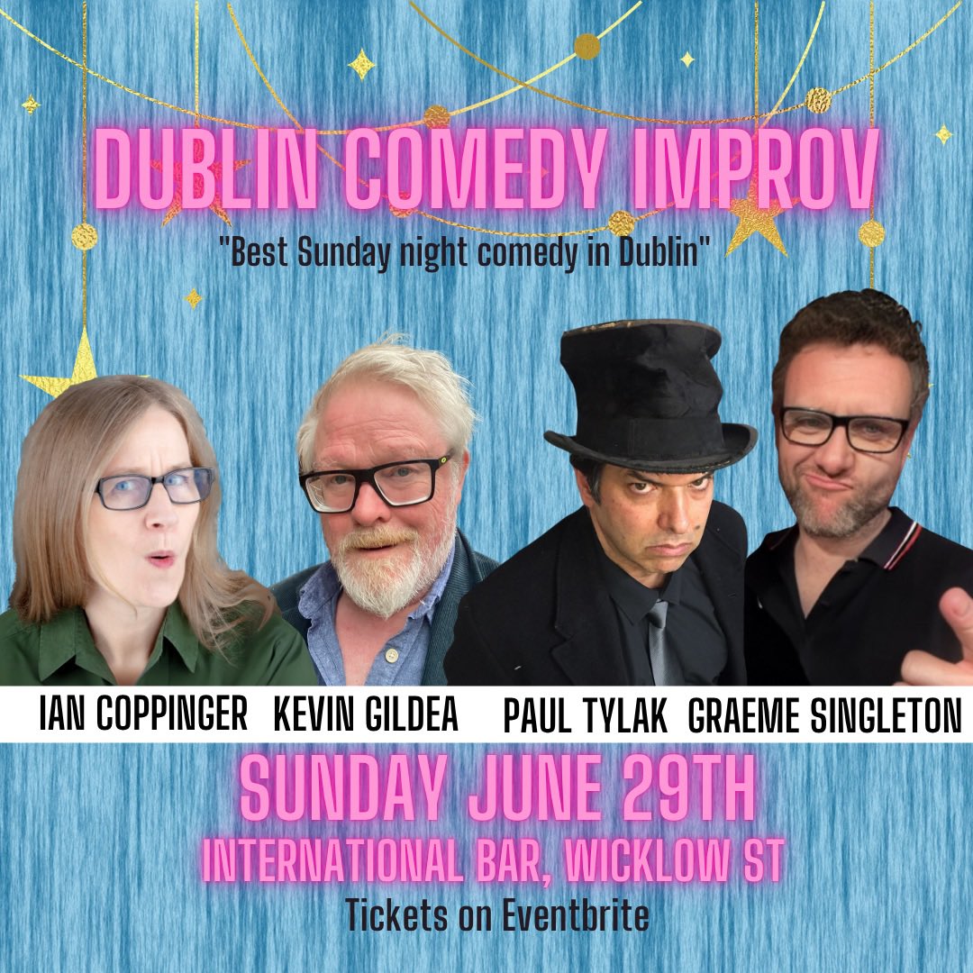 Great Craic at the Improv!!
Jam packed audience, sold out show. 
Next Sunday, we go again..

#dublincomedyimprov #comedyimprov #internationalbar #funny #sundays #soldout‼️ 🤪🤪

Tkts
👇👇
eventbrite.com/e/370425702247