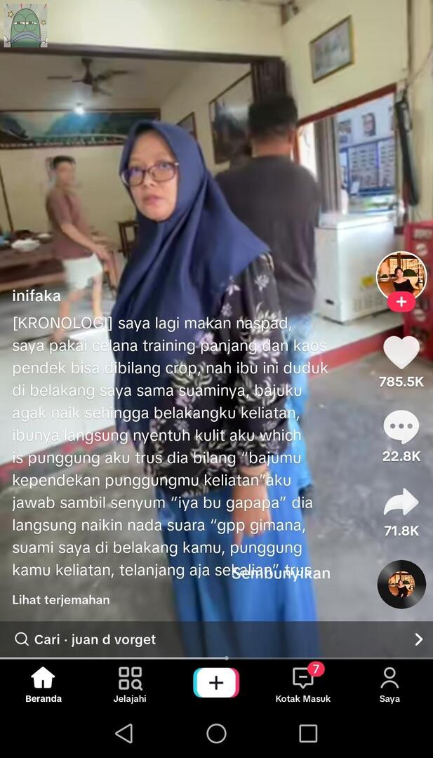 Lewat fyp ku, miris liat manusia tipe begini yang mana sibuk sama urusan orang lain. Aku aja yg liat emosi, ini ibuk siapa? Kalau liat manusia tipe begini jgn temani. 💚