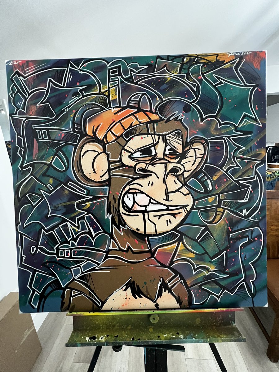 Late nights painting apes 👨🏻‍🎨🎨