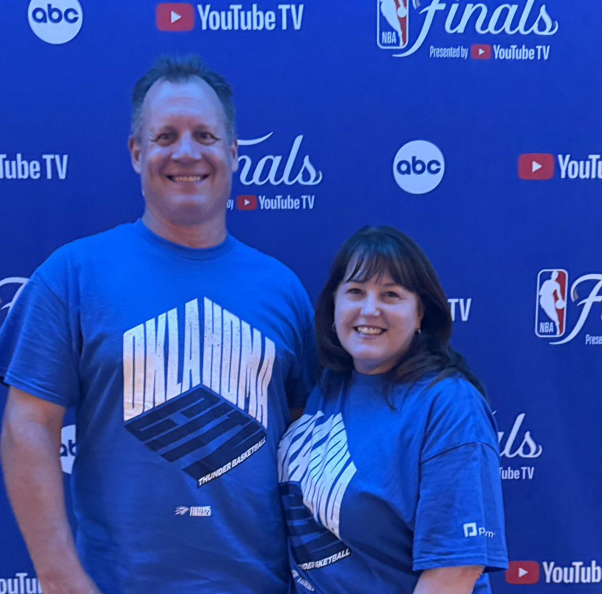 emmilkowski's tweet image. What a night!! 17 years in the making for @CraigMilkowski and I. We’ve been season ticket holders through it all. Worth every game, every season!!! #2025NBAChampions #OKCThunder